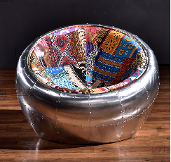 Artistic Multicolor Interior Round Chair