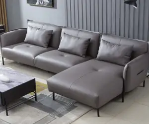 Elegant Gray L - Sofa for Modern Interiors