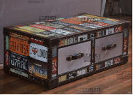 Vintage - style Patterned Storage Chest