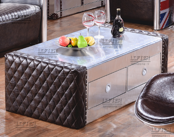 Contemporary Storage Coffee Table with Drawers